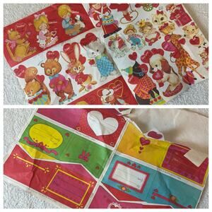 Vintage CLEO Valentine’s Day Playbook Paper DIY Homemade Cutout Cards Envelopes